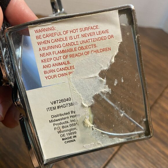 Stained Glass Bunny Rabbit Tea Light Decor Yellow Flower Accents Easter Spring - Picture 4 of 5